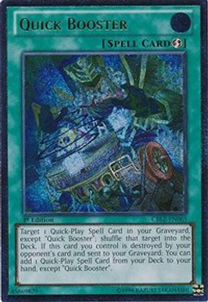 Quick Booster (UTR) (CBLZ-EN065) - Cosmo Blazer Unlimited - Premium Yugioh Single from Konami - Just $0.78! Shop now at Game Crave Tournament Store