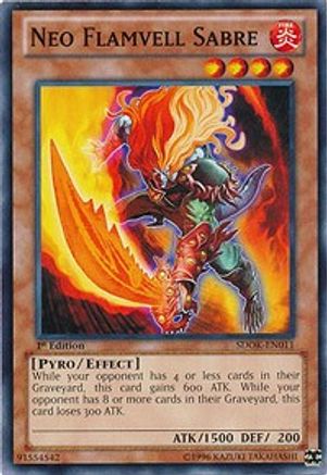 Neo Flamvell Sabre (SDOK-EN011) - Structure Deck: Onslaught of the Fire Kings 1st Edition - Premium Yugioh Single from Konami - Just $0.32! Shop now at Game Crave Tournament Store