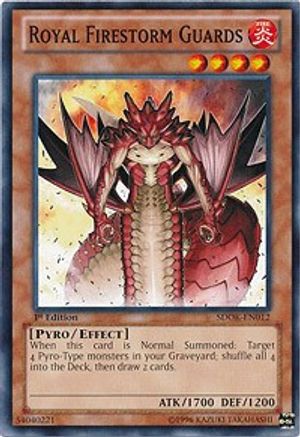 Royal Firestorm Guards (SDOK-EN012) - Structure Deck: Onslaught of the Fire Kings 1st Edition - Premium Yugioh Single from Konami - Just $0.08! Shop now at Game Crave Tournament Store