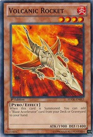 Volcanic Rocket (SDOK-EN013) - Structure Deck: Onslaught of the Fire Kings 1st Edition - Premium Yugioh Single from Konami - Just $0.08! Shop now at Game Crave Tournament Store
