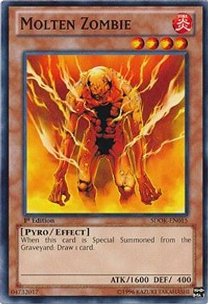 Molten Zombie (SDOK-EN015) - Structure Deck: Onslaught of the Fire Kings 1st Edition - Premium Yugioh Single from Konami - Just $0.25! Shop now at Game Crave Tournament Store