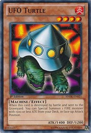 UFO Turtle (SDOK-EN021) - Structure Deck: Onslaught of the Fire Kings 1st Edition - Premium Yugioh Single from Konami - Just $0.25! Shop now at Game Crave Tournament Store