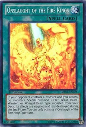 Onslaught of the Fire Kings (SDOK-EN022) - Structure Deck: Onslaught of the Fire Kings 1st Edition - Premium Yugioh Single from Konami - Just $0.26! Shop now at Game Crave Tournament Store
