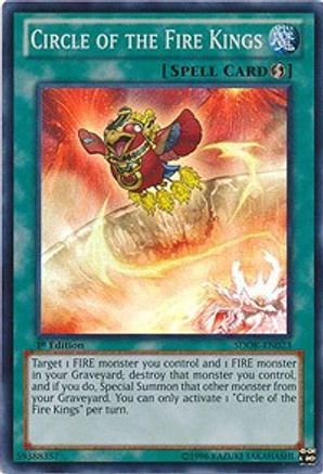 Circle of the Fire Kings (SDOK-EN023) - Structure Deck: Onslaught of the Fire Kings 1st Edition - Premium Yugioh Single from Konami - Just $0.41! Shop now at Game Crave Tournament Store