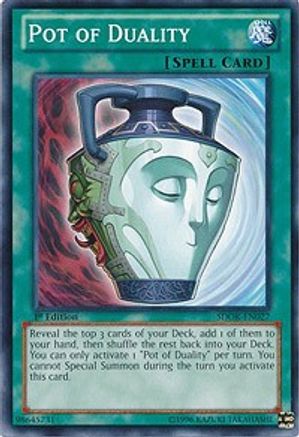 Pot of Duality (SDOK-EN027) - Structure Deck: Onslaught of the Fire Kings 1st Edition - Premium Yugioh Single from Konami - Just $0.26! Shop now at Game Crave Tournament Store