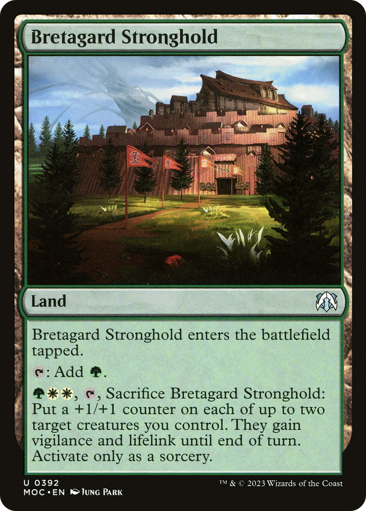 Bretagard Stronghold (MOC-392) - March of the Machine Commander - Premium MTG Single from Wizards of the Coast - Just $0.08! Shop now at Game Crave Tournament Store
