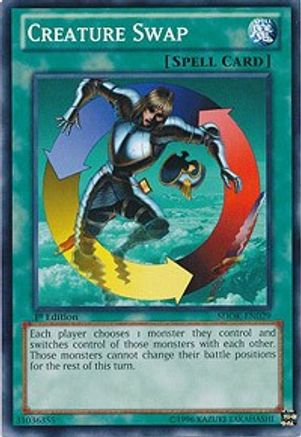 Creature Swap (SDOK-EN029) - Structure Deck: Onslaught of the Fire Kings 1st Edition - Premium Yugioh Single from Konami - Just $0.26! Shop now at Game Crave Tournament Store