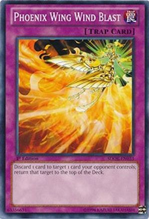 Phoenix Wing Wind Blast (SDOK-EN033) - Structure Deck: Onslaught of the Fire Kings 1st Edition - Premium Yugioh Single from Konami - Just $1.29! Shop now at Game Crave Tournament Store