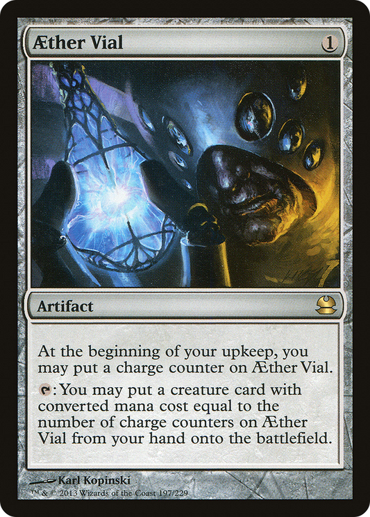 Aether Vial (MMA-197) - Modern Masters - Premium MTG Single from Wizards of the Coast - Just $1.26! Shop now at Game Crave Tournament Store