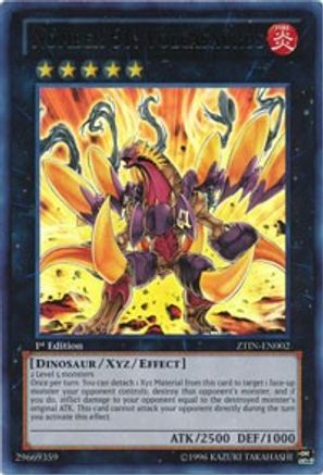 Number 61: Volcasaurus (ZTIN-EN002) - 2013 Zexal Collection Tin 1st Edition - Premium Yugioh Single from Konami - Just $2.13! Shop now at Game Crave Tournament Store