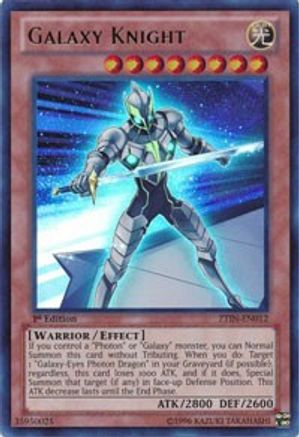 Galaxy Knight (ZTIN-EN012) - 2013 Zexal Collection Tin 1st Edition - Premium Yugioh Single from Konami - Just $0.40! Shop now at Game Crave Tournament Store