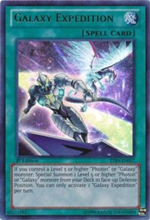 Galaxy Expedition (ZTIN-EN017) - 2013 Zexal Collection Tin 1st Edition - Premium Yugioh Single from Konami - Just $3.46! Shop now at Game Crave Tournament Store