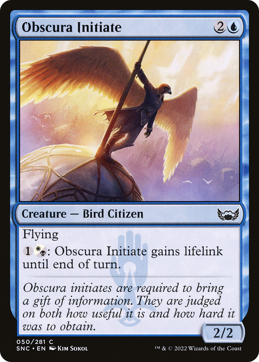 Obscura Initiate (SNC-050) - Streets of New Capenna - Premium MTG Single from Wizards of the Coast - Just $0.08! Shop now at Game Crave Tournament Store