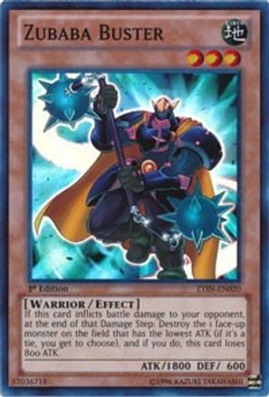 Zubaba Buster (ZTIN-EN020) - 2013 Zexal Collection Tin 1st Edition - Premium Yugioh Single from Konami - Just $0.25! Shop now at Game Crave Tournament Store