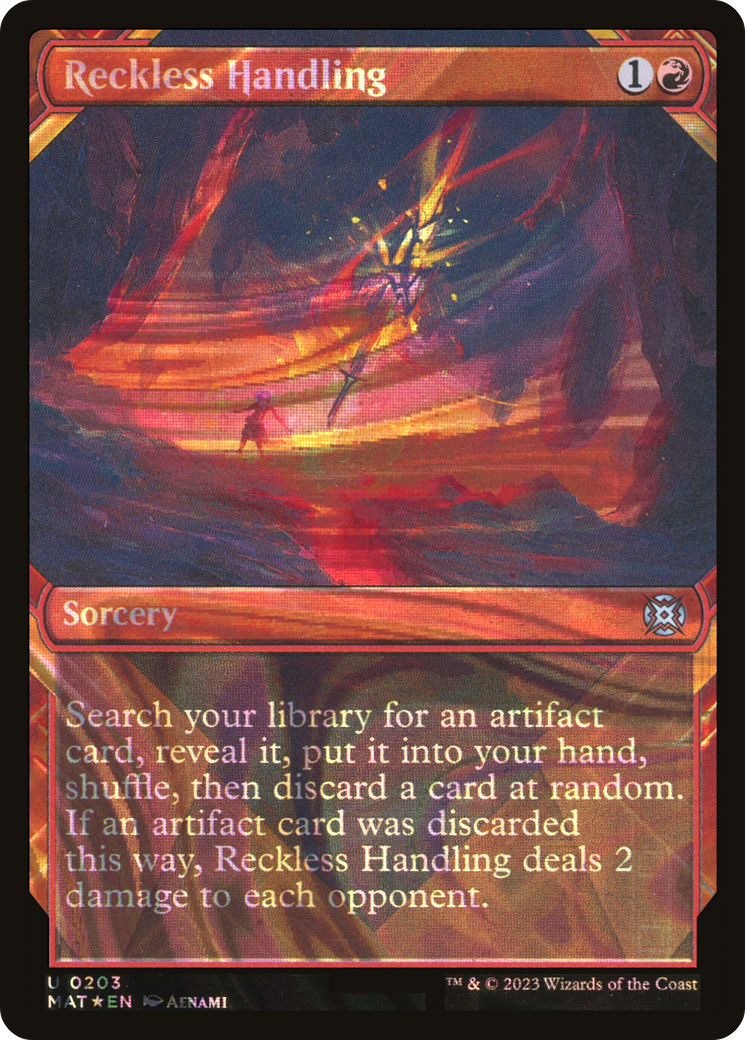 Reckless Handling (MAT-203) - March of the Machine: The Aftermath: (Showcase) Foil - Premium MTG Single from Wizards of the Coast - Just $2.10! Shop now at Game Crave Tournament Store