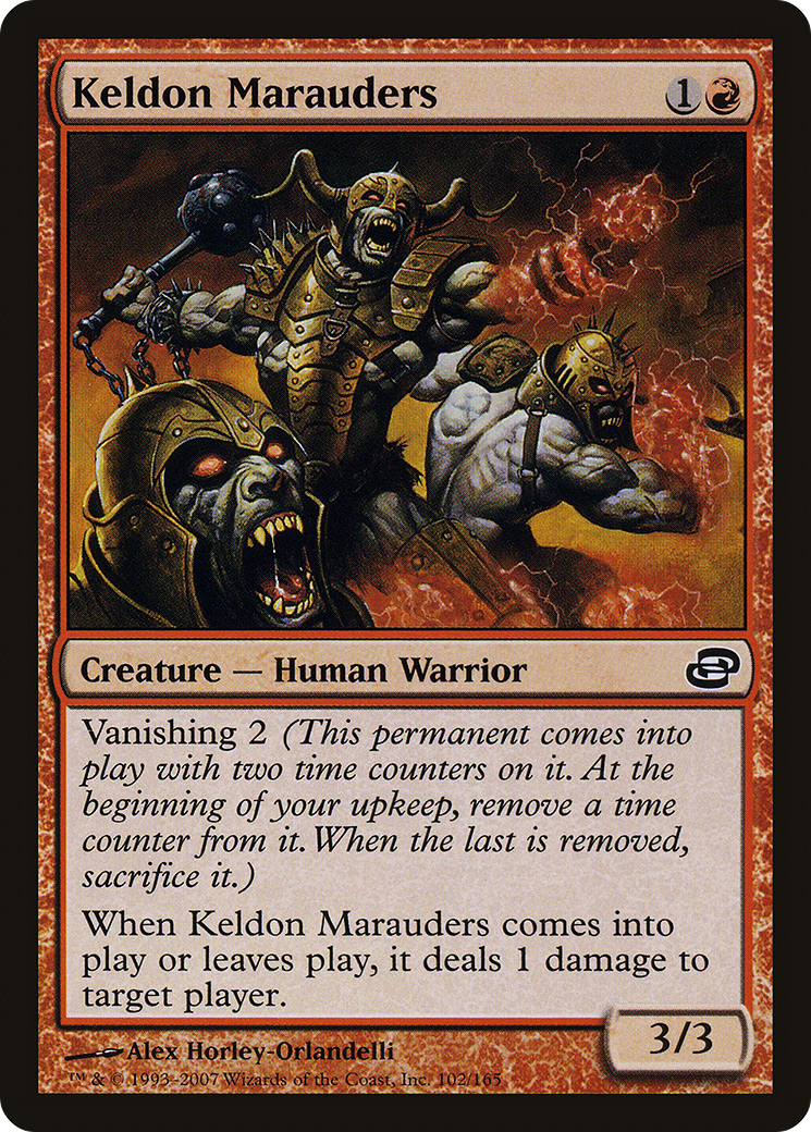 Keldon Marauders (PLC-102) - Planar Chaos - Premium MTG Single from Wizards of the Coast - Just $0.08! Shop now at Game Crave Tournament Store