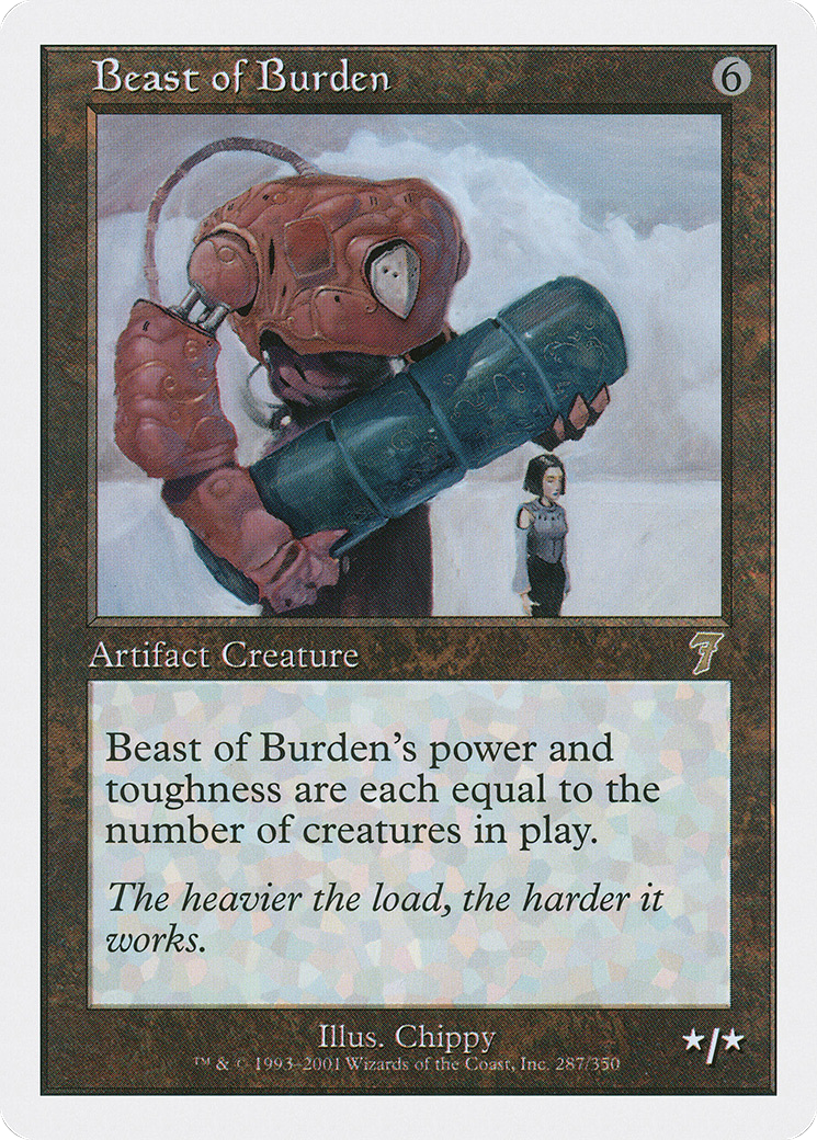 Beast of Burden (7ED-287) - Seventh Edition - Premium MTG Single from Wizards of the Coast - Just $0.13! Shop now at Game Crave Tournament Store