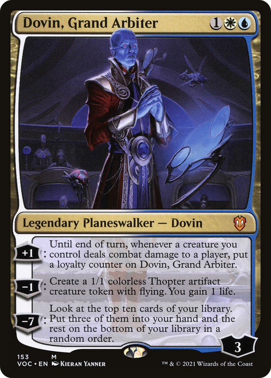 Dovin, Grand Arbiter (VOC-153) - Crimson Vow Commander - Premium MTG Single from Wizards of the Coast - Just $0.08! Shop now at Game Crave Tournament Store