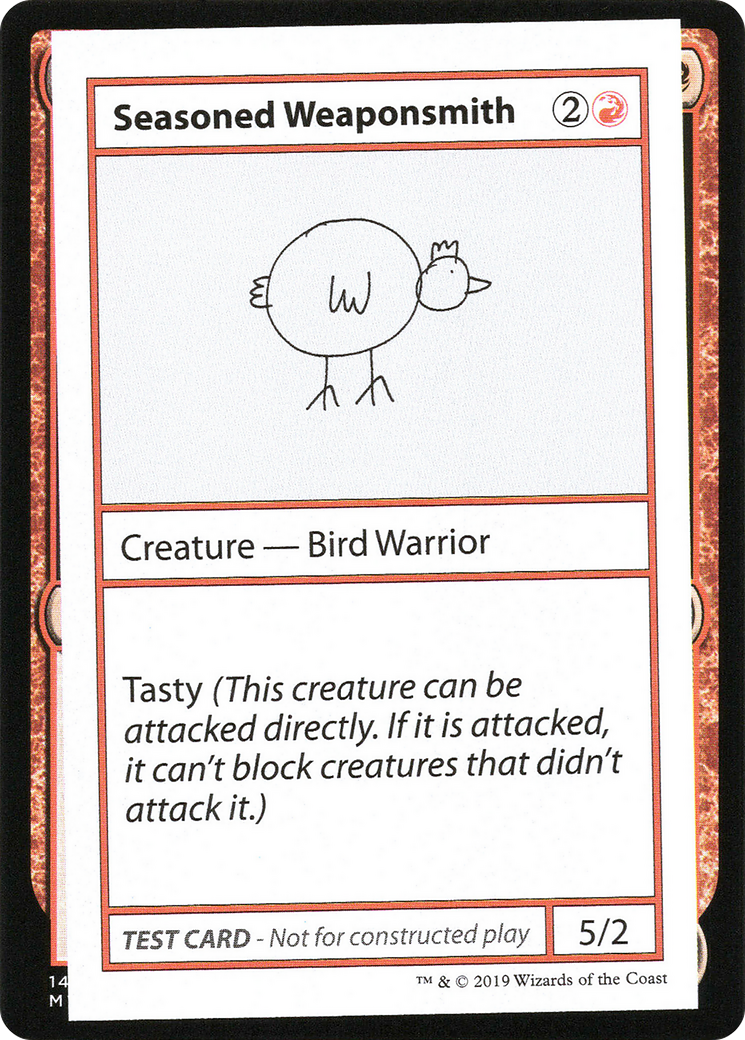Seasoned Weaponsmith (CMB2-063) - Mystery Booster Playtest Cards 2021 - Premium MTG Single from Wizards of the Coast - Just $0.08! Shop now at Game Crave Tournament Store