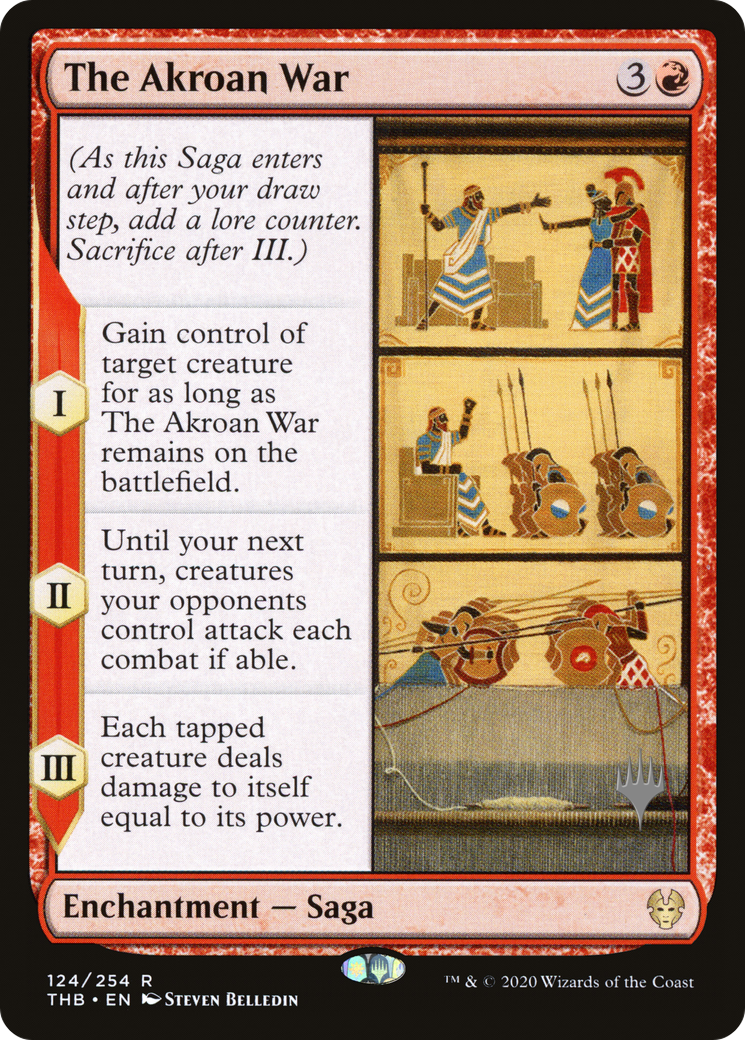 The Akroan War (PTHB-124P) - Theros Beyond Death Promos - Premium MTG Single from Wizards of the Coast - Just $0.08! Shop now at Game Crave Tournament Store