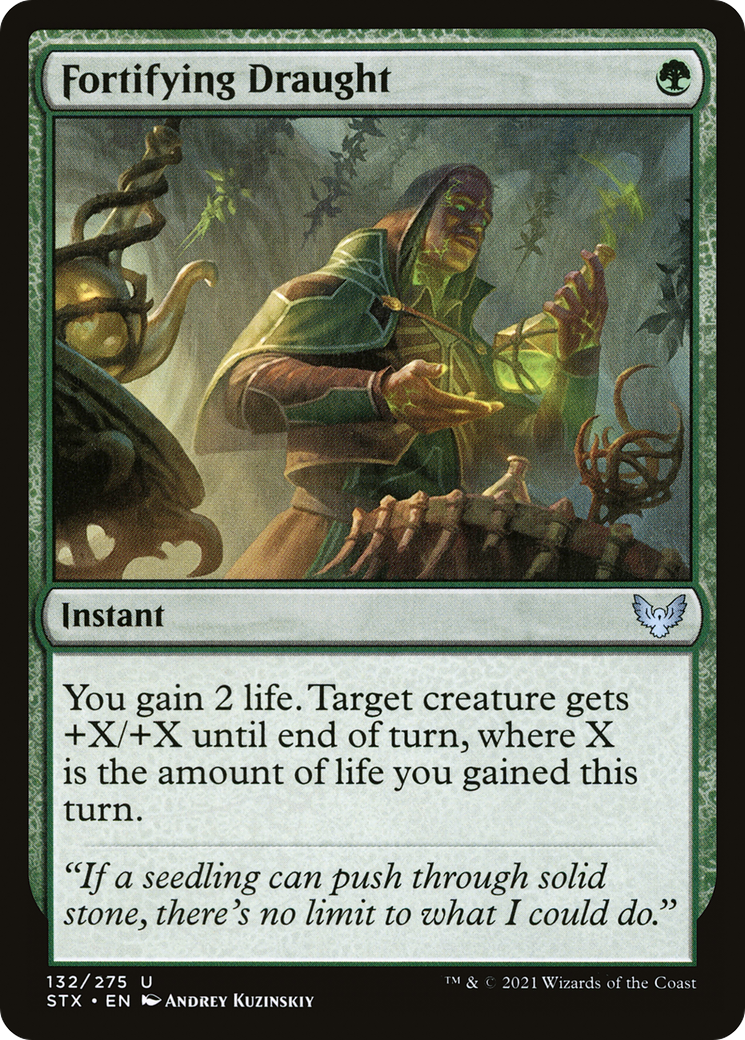 Fortifying Draught (STX-132) - Strixhaven: School of Mages - Premium MTG Single from Wizards of the Coast - Just $0.08! Shop now at Game Crave Tournament Store