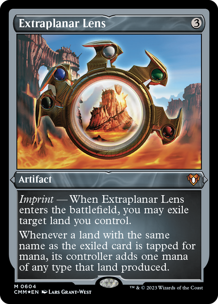 Extraplanar Lens (CMM-604) - Commander Masters Etched Foil - Premium MTG Single from Wizards of the Coast - Just $2.50! Shop now at Game Crave Tournament Store
