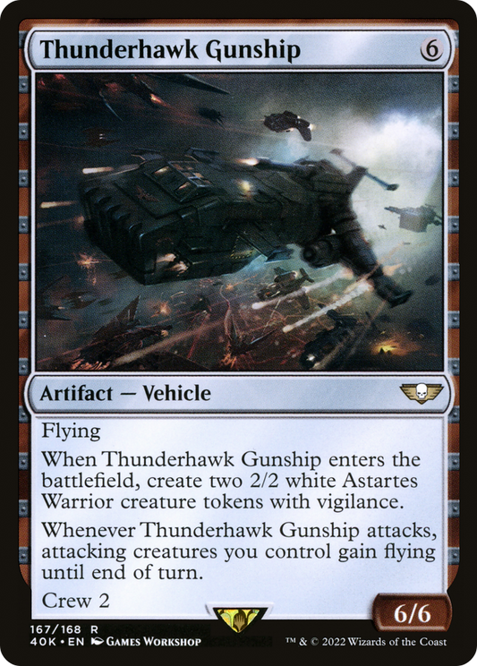 Thunderhawk Gunship (40K-167) - Warhammer 40,000 Commander - Premium MTG Single from Wizards of the Coast - Just $8.73! Shop now at Game Crave Tournament Store