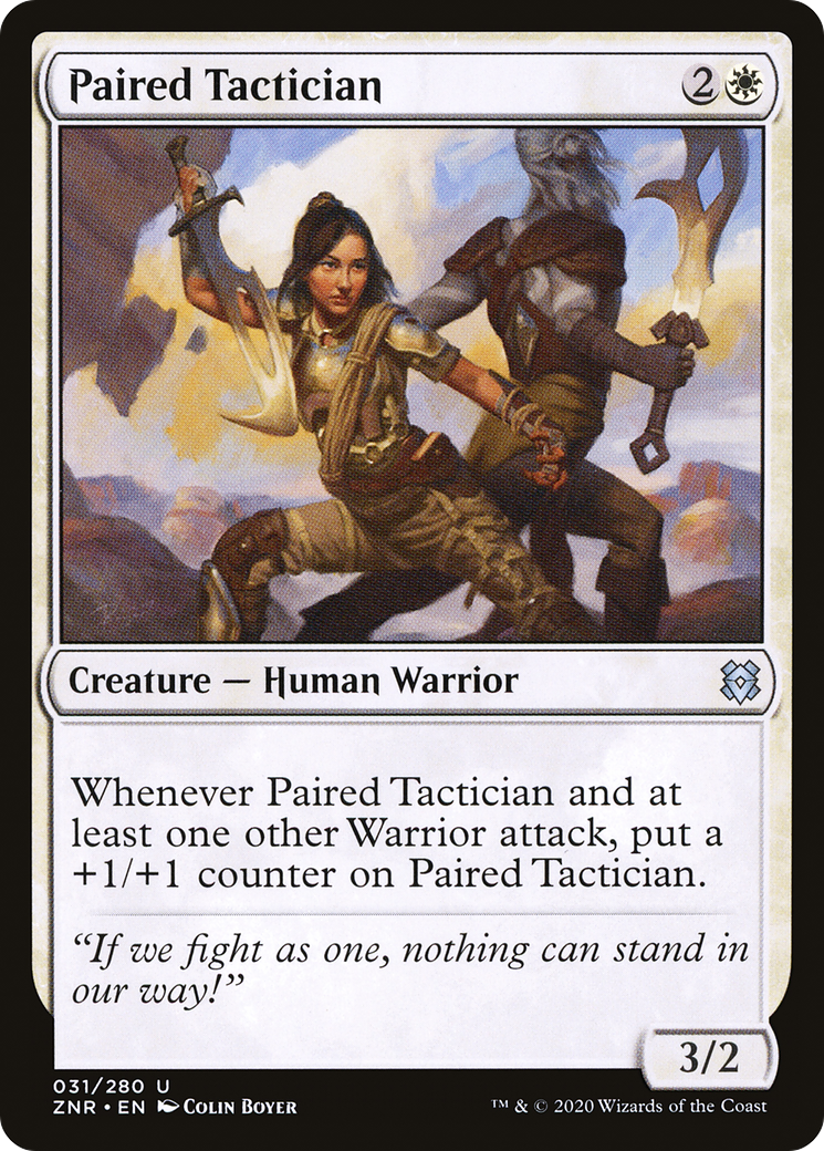Paired Tactician (ZNR-031) - Zendikar Rising Foil - Premium MTG Single from Wizards of the Coast - Just $0.08! Shop now at Game Crave Tournament Store