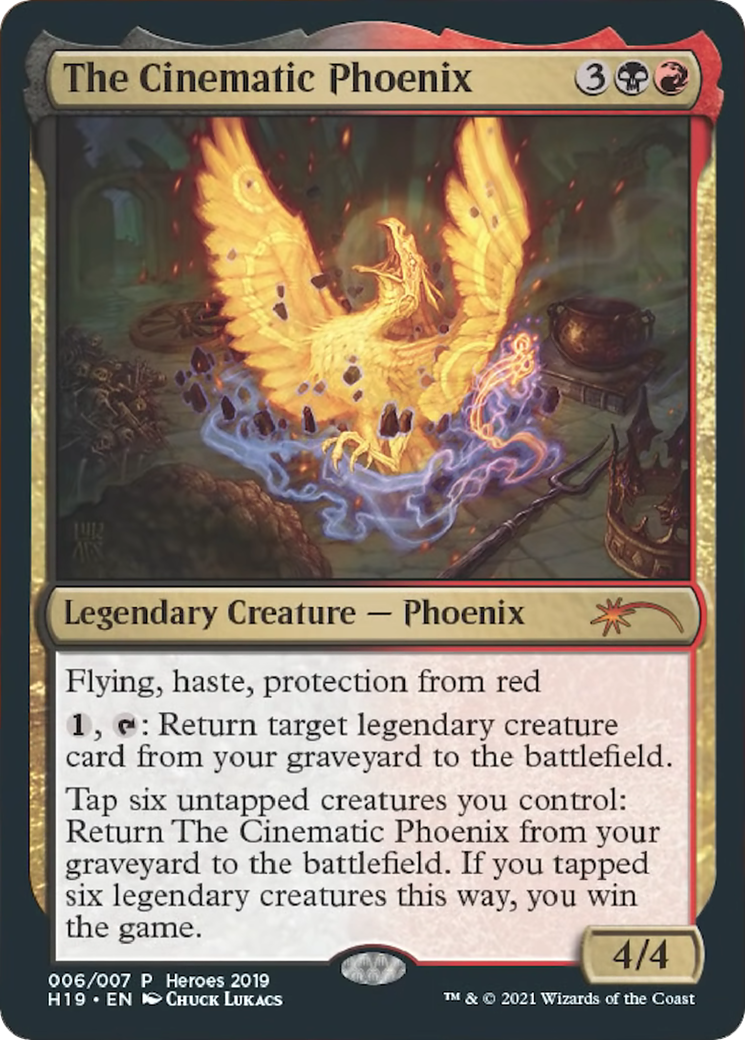 The Cinematic Phoenix (HTR19-006) - 2019 Heroes of the Realm Foil - Premium MTG Single from Wizards of the Coast - Just $0! Shop now at Game Crave Tournament Store