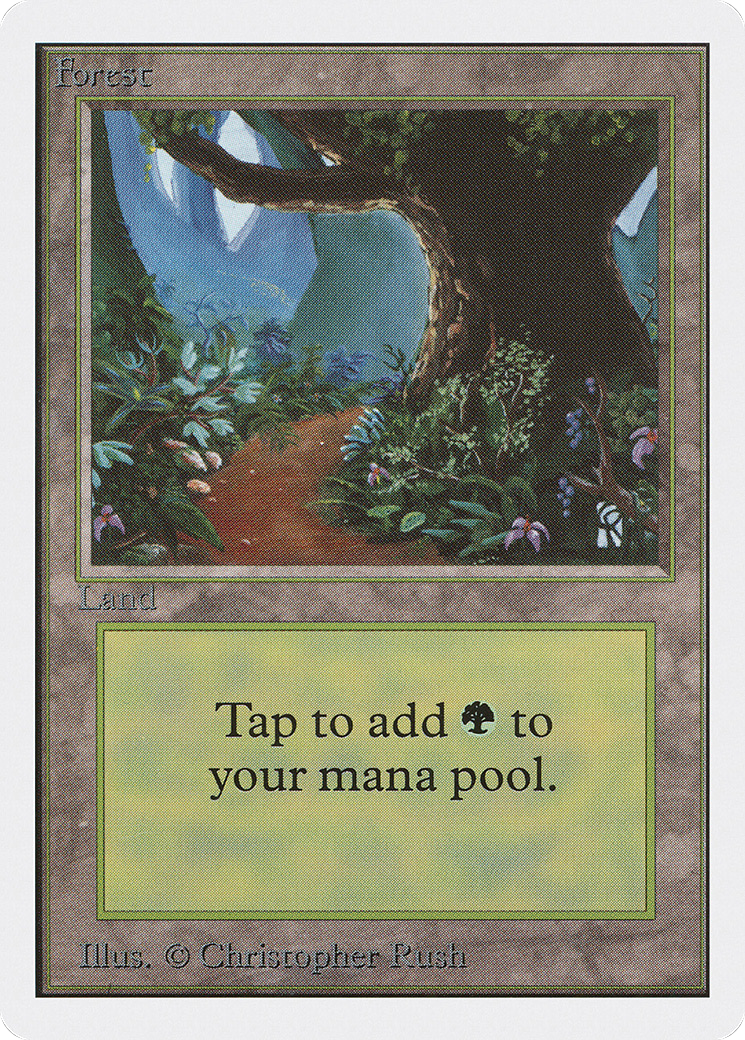 Forest (2ED-301) - Unlimited Edition - Premium MTG Single from Wizards of the Coast - Just $0.73! Shop now at Game Crave Tournament Store