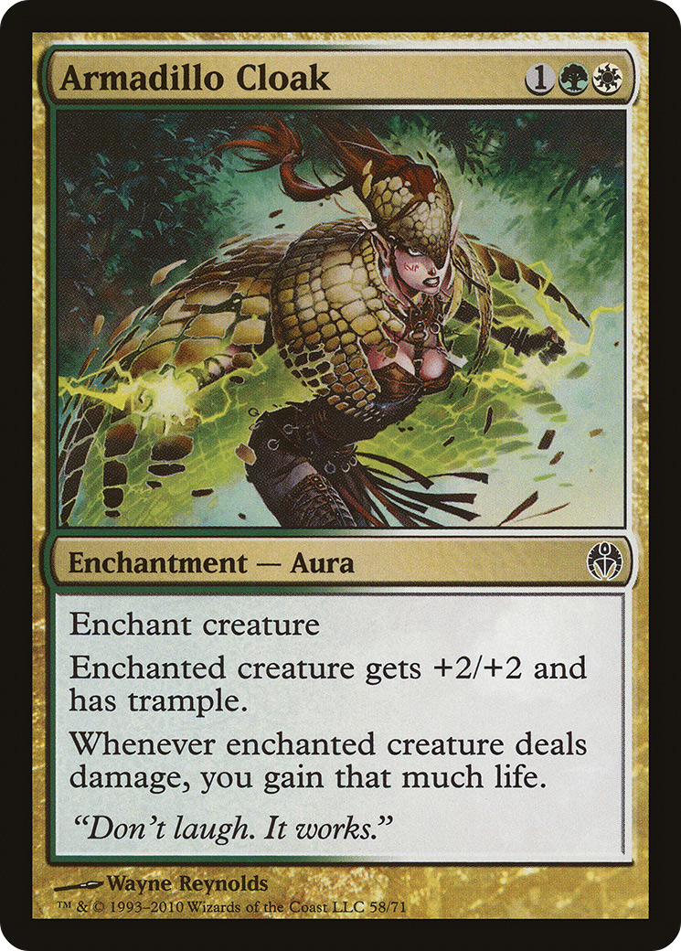 Armadillo Cloak (DDE-058) - Duel Decks: Phyrexia vs. the Coalition - Premium MTG Single from Wizards of the Coast - Just $0.20! Shop now at Game Crave Tournament Store