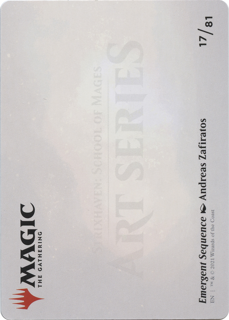 Emergent Sequence // Emergent Sequence (ASTX-017) - Strixhaven Art Series (Borderless) - Premium MTG Single from Wizards of the Coast - Just $0! Shop now at Game Crave Tournament Store