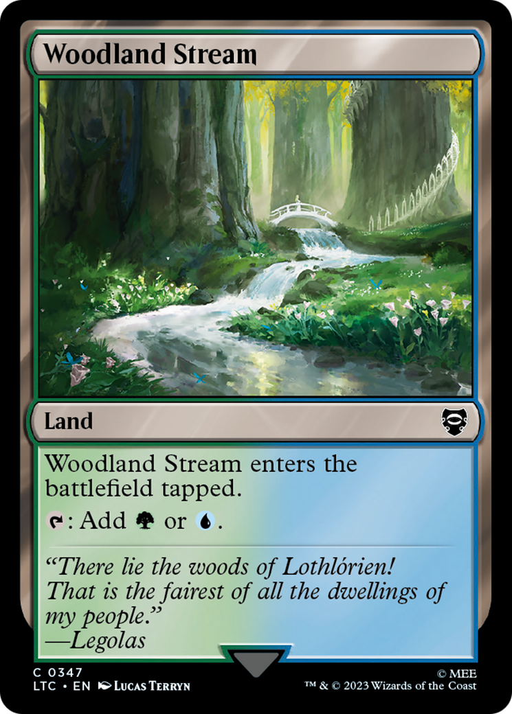 Woodland Stream (LTC-347) - Tales of Middle-earth Commander - Premium MTG Single from Wizards of the Coast - Just $0.08! Shop now at Game Crave Tournament Store