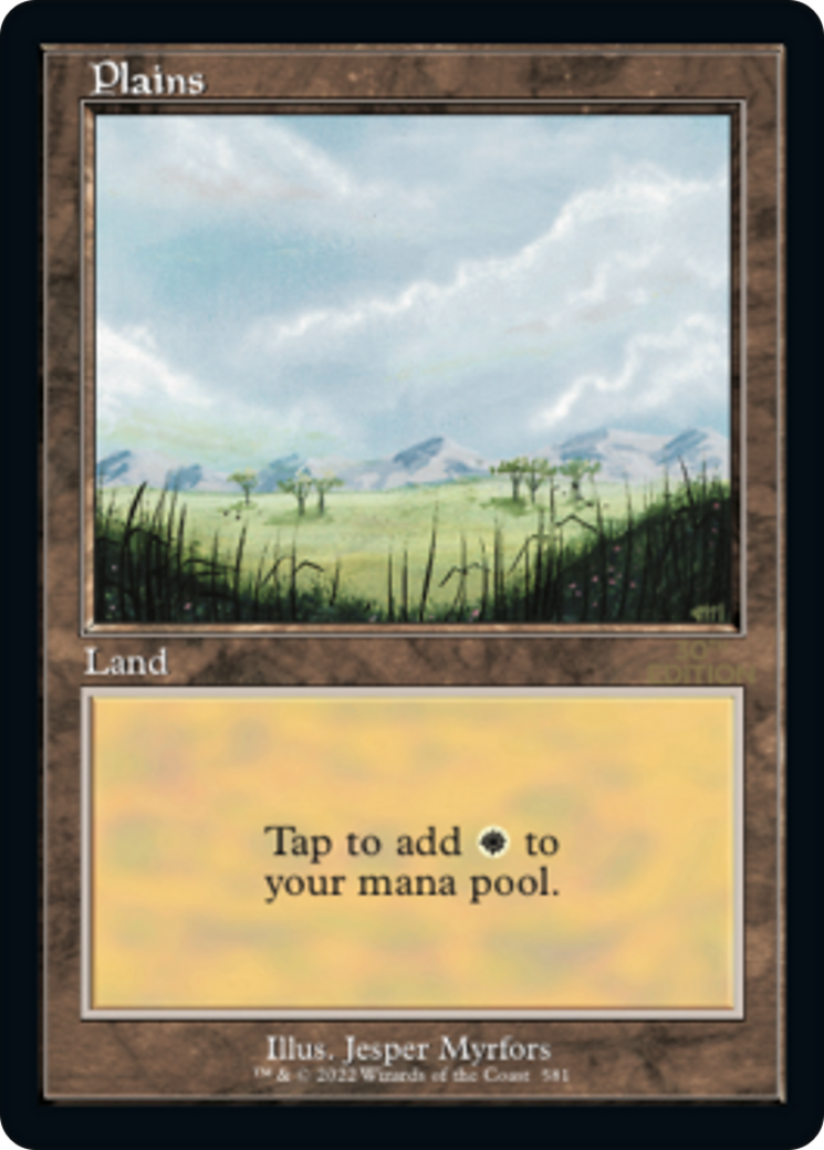Plains (30A-581) - 30th Anniversary Edition - Premium MTG Single from Wizards of the Coast - Just $0.44! Shop now at Game Crave Tournament Store