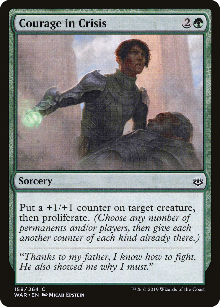 Courage in Crisis (WAR-158) - War of the Spark - Premium MTG Single from Wizards of the Coast - Just $0.25! Shop now at Game Crave Tournament Store