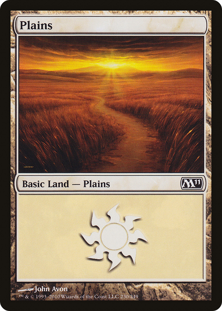 Plains (M11-230) - Magic 2011 - Premium MTG Single from Wizards of the Coast - Just $0.25! Shop now at Game Crave Tournament Store
