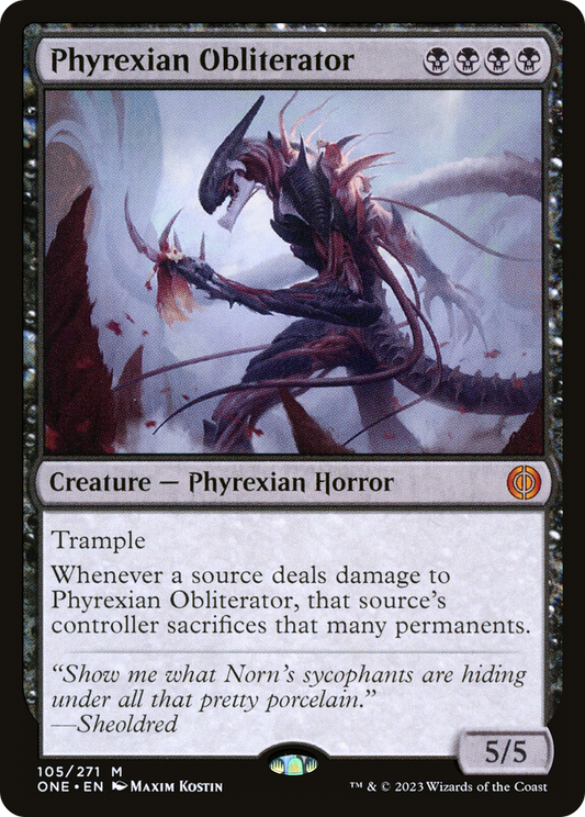 Phyrexian Obliterator (ONE-105) - Phyrexia: All Will Be One - Premium MTG Single from Wizards of the Coast - Just $5.56! Shop now at Game Crave Tournament Store