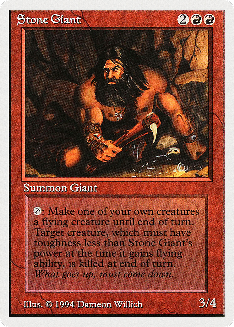 Stone Giant (SUM-179) - Summer Magic / Edgar - Premium MTG Single from Wizards of the Coast - Just $0! Shop now at Game Crave Tournament Store
