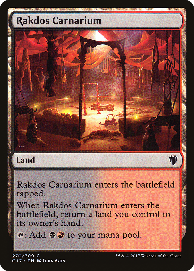 Rakdos Carnarium (C17-270) - Commander 2017 - Premium MTG Single from Wizards of the Coast - Just $0.08! Shop now at Game Crave Tournament Store