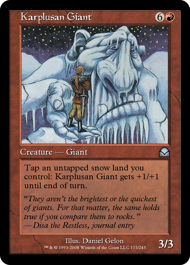 Karplusan Giant (ME2-133) - Masters Edition II Foil - Premium MTG Single from Wizards of the Coast - Just $0! Shop now at Game Crave Tournament Store
