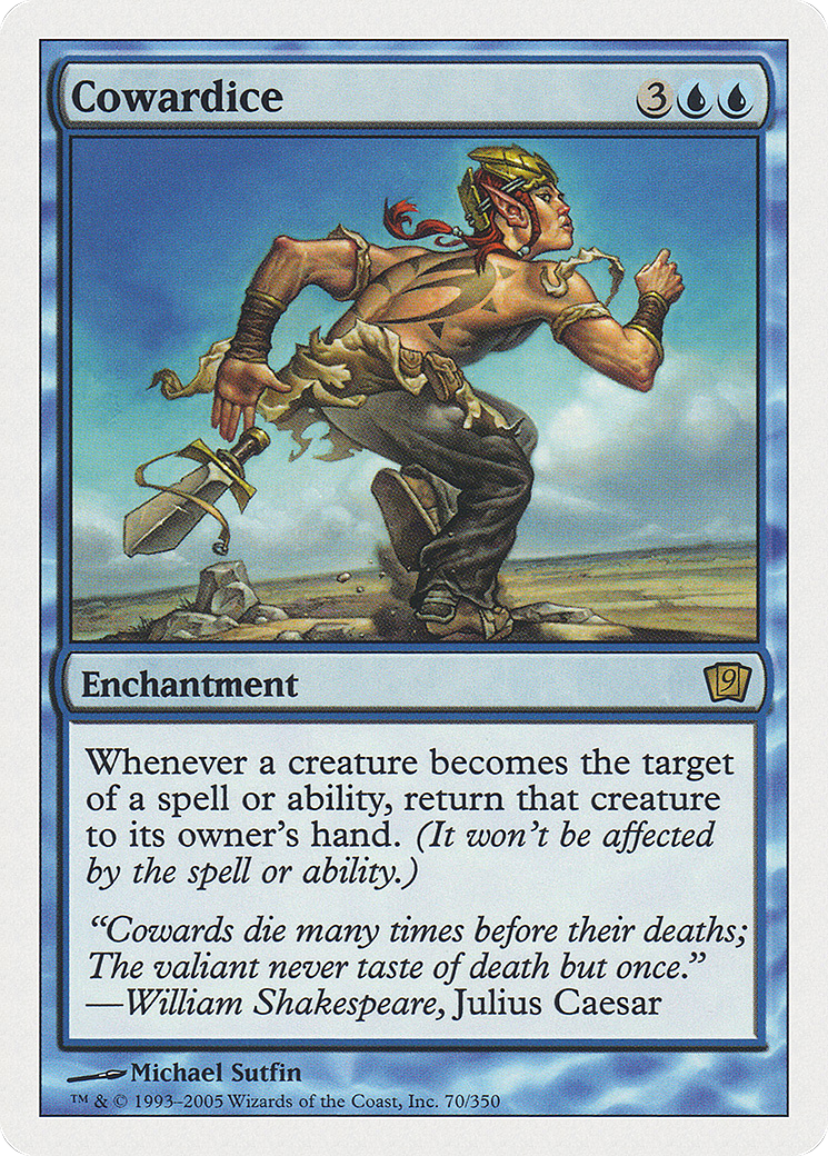Cowardice (9ED-070) - Ninth Edition - Premium MTG Single from Wizards of the Coast - Just $0.31! Shop now at Game Crave Tournament Store
