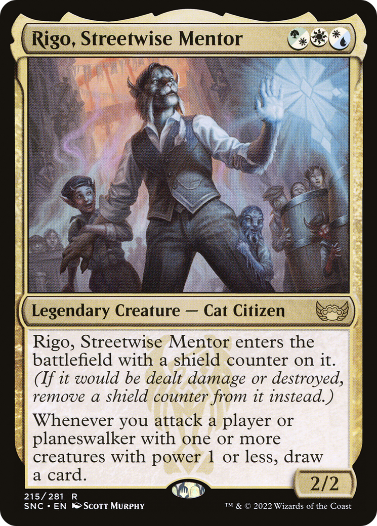 Rigo, Streetwise Mentor (SNC-215) - Streets of New Capenna Foil - Premium MTG Single from Wizards of the Coast - Just $0.08! Shop now at Game Crave Tournament Store