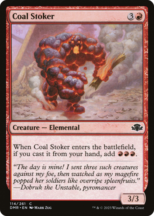 Coal Stoker (DMR-114) - Dominaria Remastered - Premium MTG Single from Wizards of the Coast - Just $0.08! Shop now at Game Crave Tournament Store