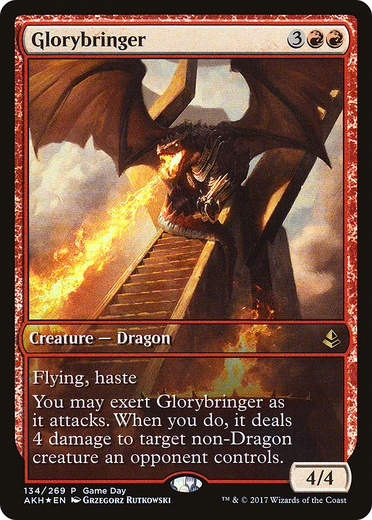 Glorybringer (PAKH-134) - Amonkhet Promos Foil - Premium MTG Single from Wizards of the Coast - Just $0.63! Shop now at Game Crave Tournament Store