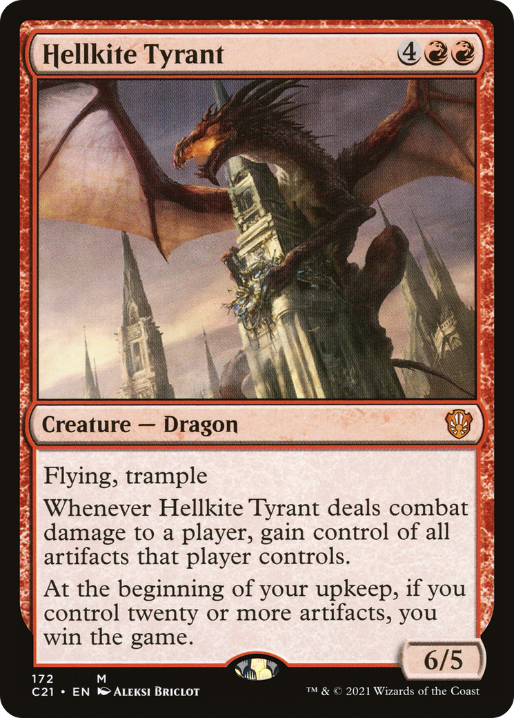 Hellkite Tyrant (C21-172) - Commander 2021 - Premium MTG Single from Wizards of the Coast - Just $1.45! Shop now at Game Crave Tournament Store