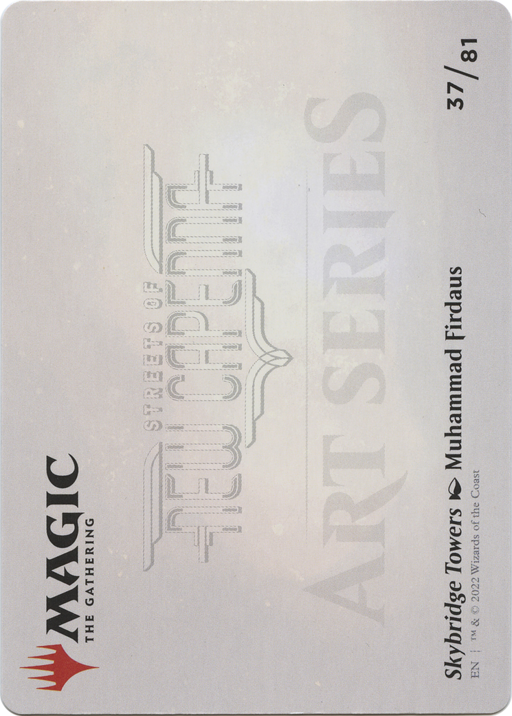 Skybridge Towers // Skybridge Towers (ASNC-037) - New Capenna Art Series (Borderless) - Premium MTG Single from Wizards of the Coast - Just $0! Shop now at Game Crave Tournament Store
