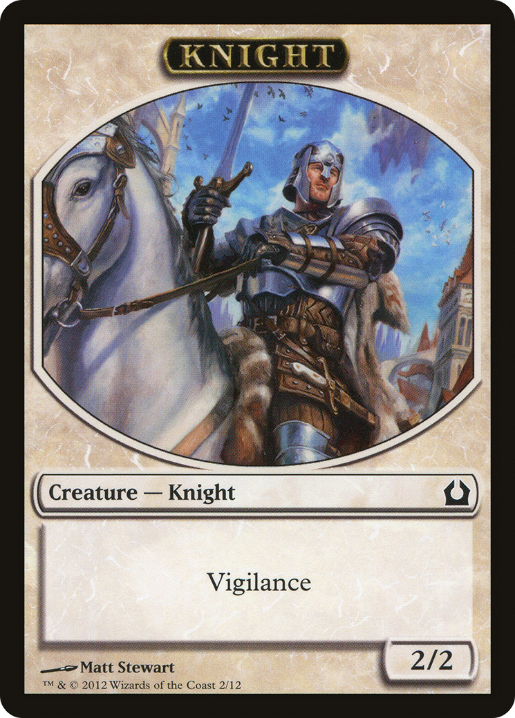 Knight (TRTR-002) - Return to Ravnica Tokens - Premium MTG Single from Wizards of the Coast - Just $0.08! Shop now at Game Crave Tournament Store