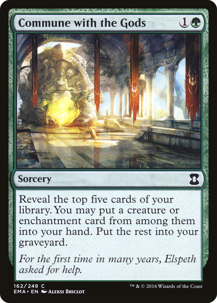 Commune with the Gods (EMA-162) - Eternal Masters Foil - Premium MTG Single from Wizards of the Coast - Just $0.26! Shop now at Game Crave Tournament Store
