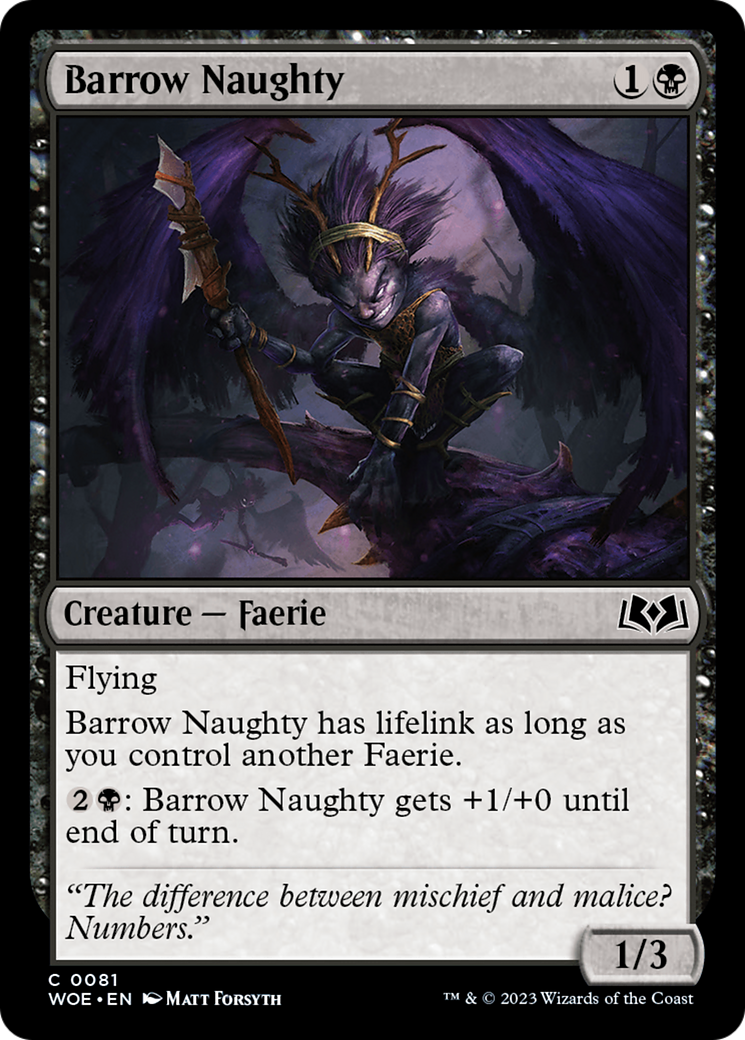 Barrow Naughty (WOE-081) - Wilds of Eldraine - Premium MTG Single from Wizards of the Coast - Just $0.08! Shop now at Game Crave Tournament Store