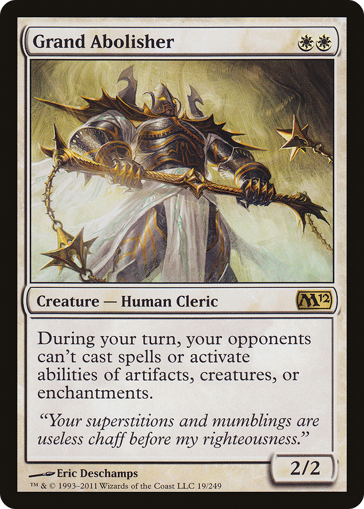 Grand Abolisher (M12-019) - Magic 2012 - Premium MTG Single from Wizards of the Coast - Just $2.83! Shop now at Game Crave Tournament Store